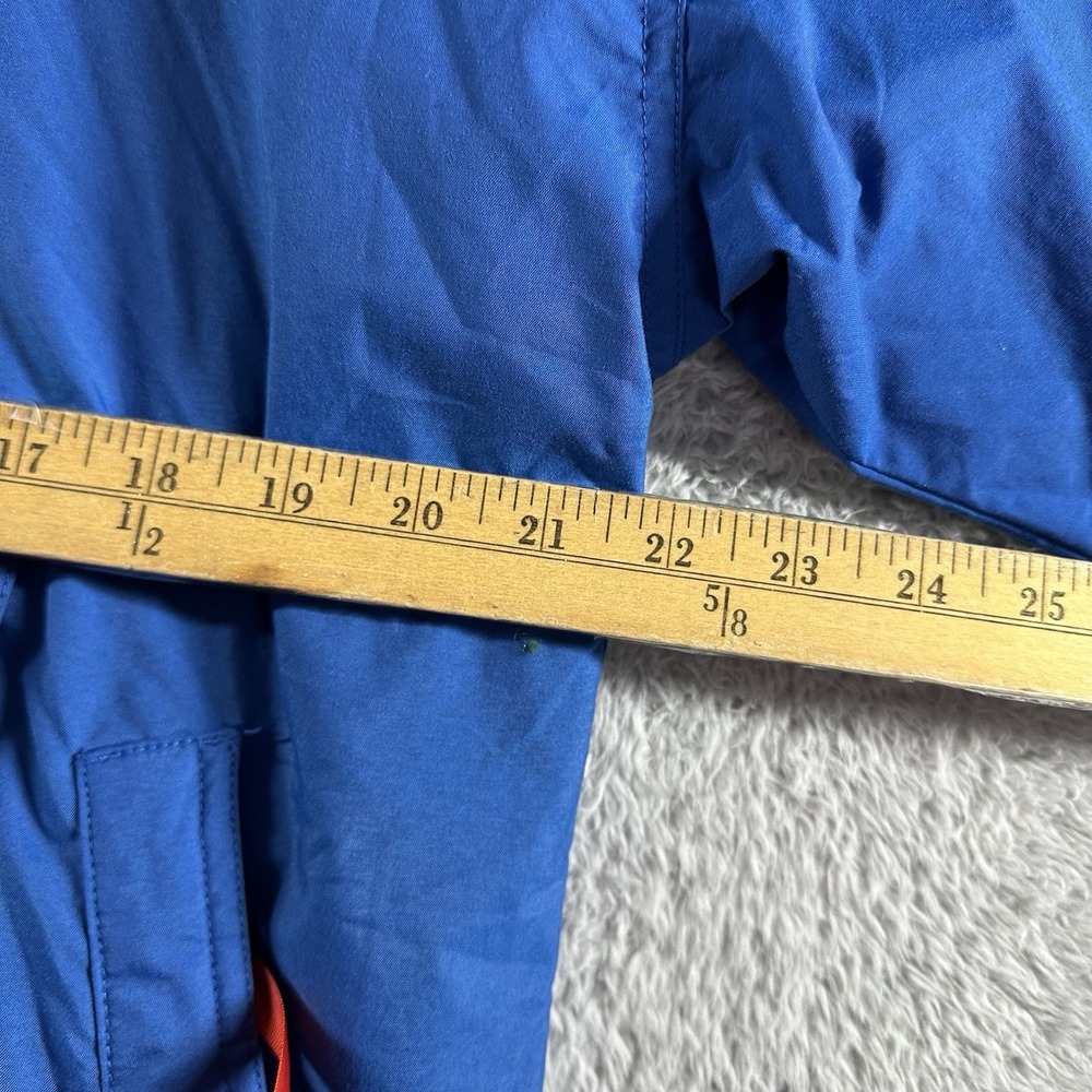 VINTAGE Gap Windbreaker Jacket Mens Small Blue Pull Over Hooded Rain Colorblock - Picture 5 of 12